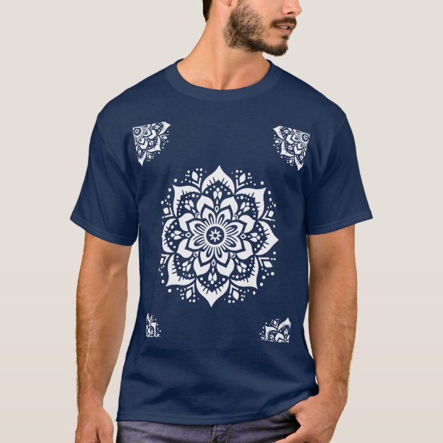 Bold Mandala Flower - T-Shirt (Front)