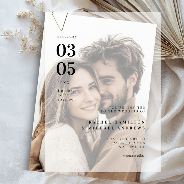 Bold, Minimal, Trending, Wedding Vellum Invitations (Bold, Minimal, Trending, Wedding Vellum Invitations)