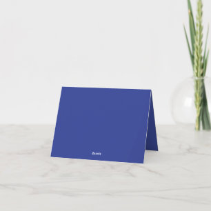 Bold Minimal Wedding Invite in Deep Blue