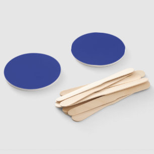 Bold Minimal Wedding Invite in Deep Blue Hand Fan