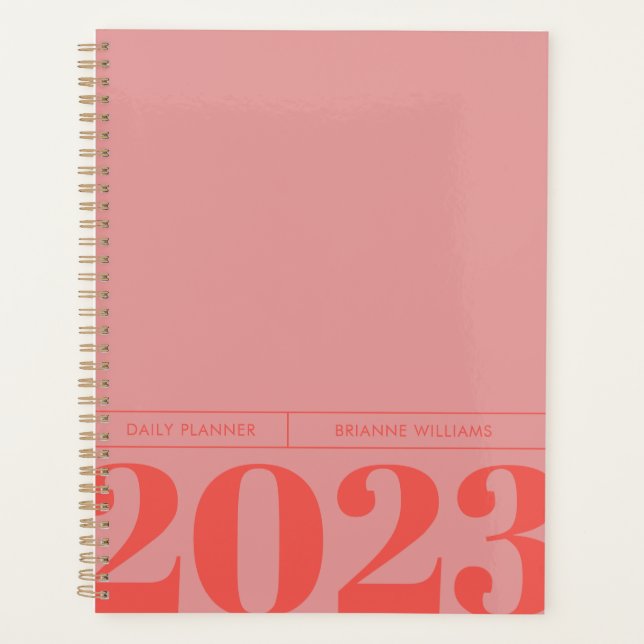 Bold Minimalist Daily Planner (Front)