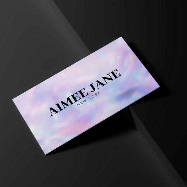 Bold Minimalist Luxury Boutique Holographic Business Card (Creator Uploaded)