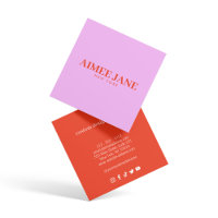 Bold Minimalist Luxury Boutique Pink/Orange