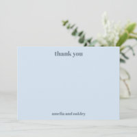 Bold Minimalist Soft Blue Retro Custom Wedding