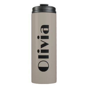 Bold Minimalist Tumblers With Name