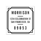 Bold Minimalist Typography Return Address