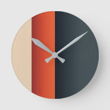 Bold Minimalist Vertical Stripes Wall Clock