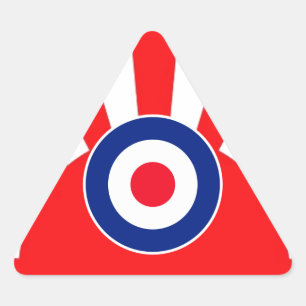 Bold MOD Target Roundel on Burst Japan Triangle Sticker