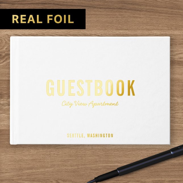 Bold Modern and Script Guest Book (Creator Uploaded)