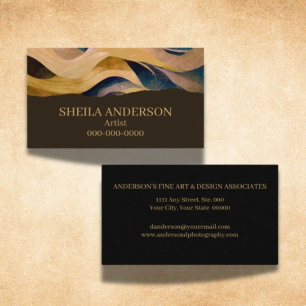 Bold Modern Artist Graphic Designer Business Card