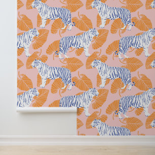 Bold Modern Big Cat Tiger Wallpaper