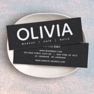 Bold Modern Black Business Card