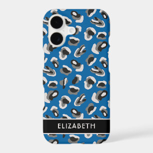 Bold Modern Blue Animal Print Pattern