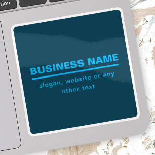 Bold Modern Business Name Template Blue