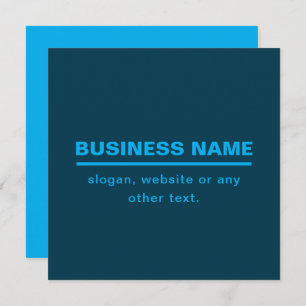 Bold Modern Business Name Template   Blue