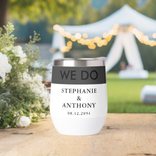 Bold Modern BW  ‘We Do’ Wedding    Clean Layout 
