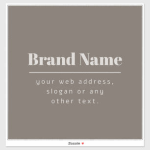 Bold Modern Dark & Light Beige Brand or Business