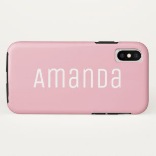 Bold Modern Font Pink Case-Mate iPhone Case