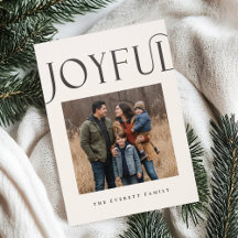 Bold Modern Joyful Type Christmas Holiday