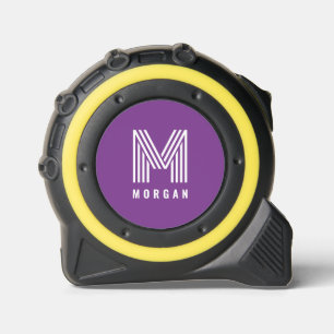 Bold Modern Monogram Name Purple 1