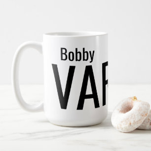 Bold Modern Personalised Name Coffee Mug