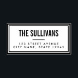 Bold Modern Personalised Rubber Stamp<br><div class="desc">Add a stylish touch to your correspondence with personalised rubber stamps designed by Berry Berry Sweet,  Modern Stationery Boutique. View more designs at www.berryberrysweet.com</div>