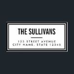 Bold Modern Personalised Rubber Stamp<br><div class="desc">Add a stylish touch to your correspondence with personalised rubber stamps designed by Berry Berry Sweet,  Modern Stationery Boutique. View more designs at www.berryberrysweet.com</div>