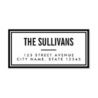 Bold Modern Personalised Rubber Stamp