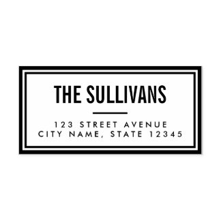 Bold Modern Personalised Rubber Stamp