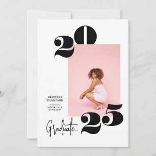 Bold & Modern Photo Graduation Announcement