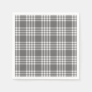 Bold Modern Plaid Holiday Paper Napkin