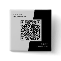 Bold Modern Professional QR Code Black And White