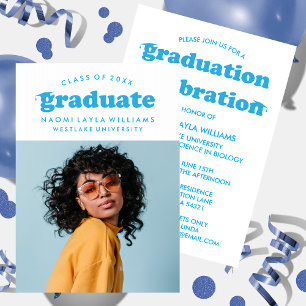 BOLD MODERN RETRO GRADUATE   GRADUATION INVITATION
