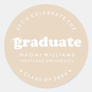 BOLD MODERN RETRO GRADUATE | GRADUATION STICKER