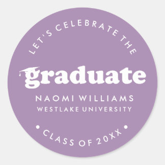 BOLD MODERN RETRO GRADUATE | GRADUATION STICKER
