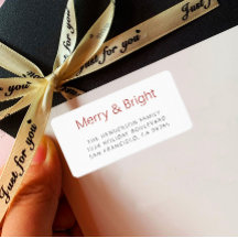 Bold Modern Simple Merry and Bright