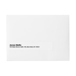 Bold Modern Wraparound Address Label
