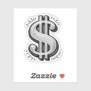 Bold Money Symbol Decal for Entrepreneurs & Invest