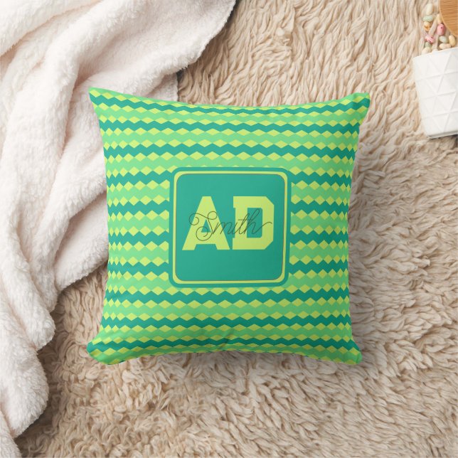 Bold Monogram Custom Pillow For Boyfriend (Blanket)