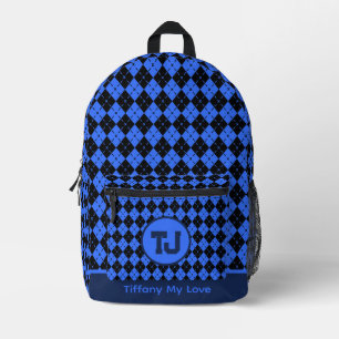 Bold Monogrammed Back To School School Backpack