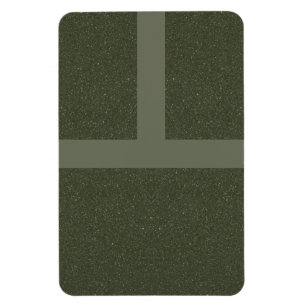 Bold Moss Green Grid Magnet – Customisable