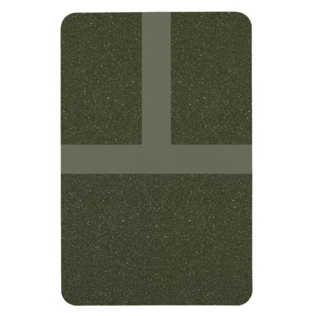 Bold Moss Green Grid Magnet – Customisable (Vertical)