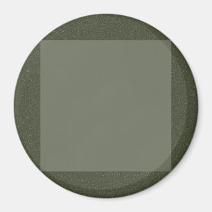 Bold Moss Green Magnet with Square Centre