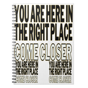 Bold Motivational Text Notebook