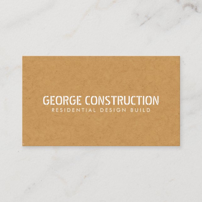 Bold Moulded Construction Business QR Code Card (Front)