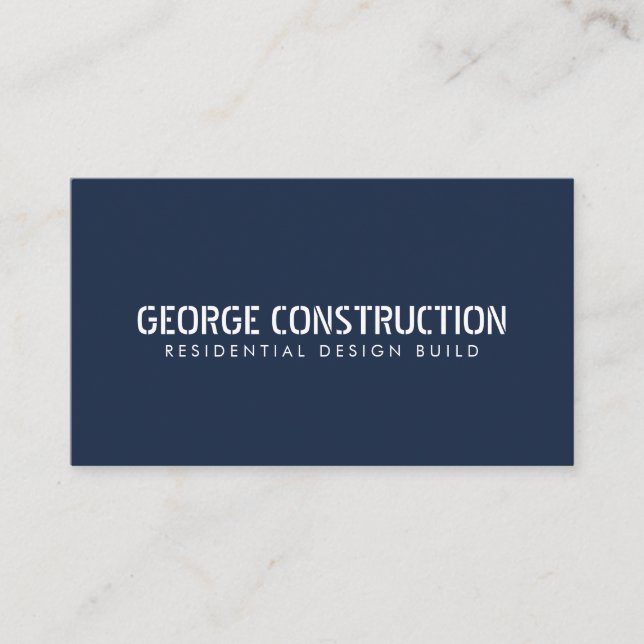 Bold Moulded Construction Business QR Code Card (Front)