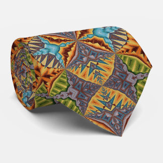 Bold Multi-colour Abstract Pattern Statement Tie