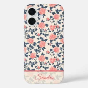 Bold Mum Gifts Rose Floral Custom iPhone 16 Case