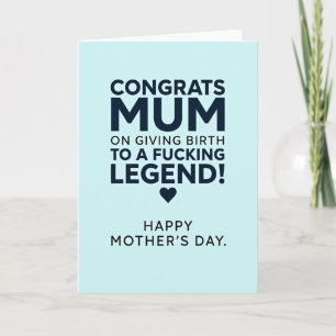 Bold Mum Legend Message Card