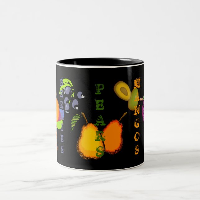 Bold n Fruity (Pear) Two-Tone Coffee Mug (Center)